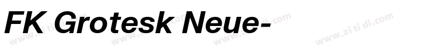 FK Grotesk Neue字体转换